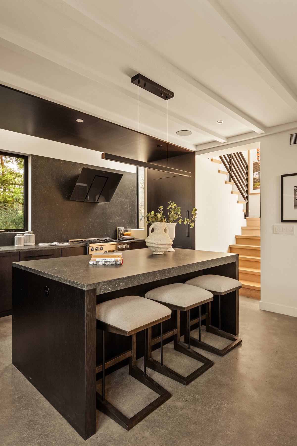 917 Hilldale Avenue, West Hollywood, CA 90069: Kitchen from the stair
